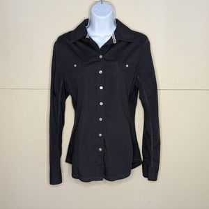 Converse Button Down Long Sleeve Shirt Dark Gray